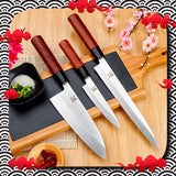 Couteau à Sushi Bois de Rose - SHIRAKI™