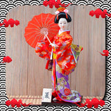Figurine Geisha Ombrelle