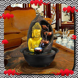 Fontaine à eau Japonaise Bouddha Doré - KÔAN™