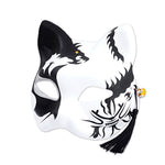 Masque Chat Japonais Noir et Blanc - OZU™