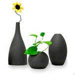 Vase en Céramique Japonais gris